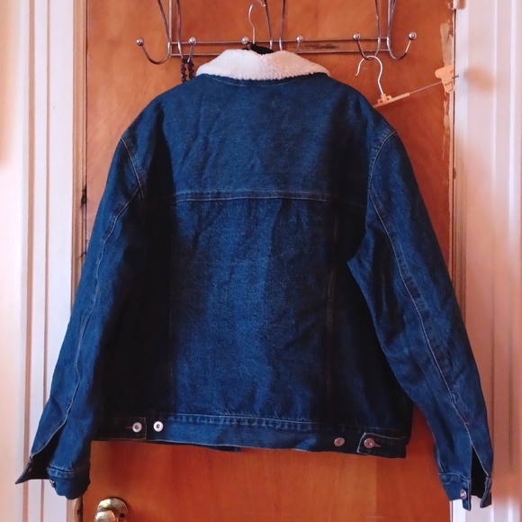 MENS HEAVY DEMIN FLEECE JACKET - Picture 7 of 7